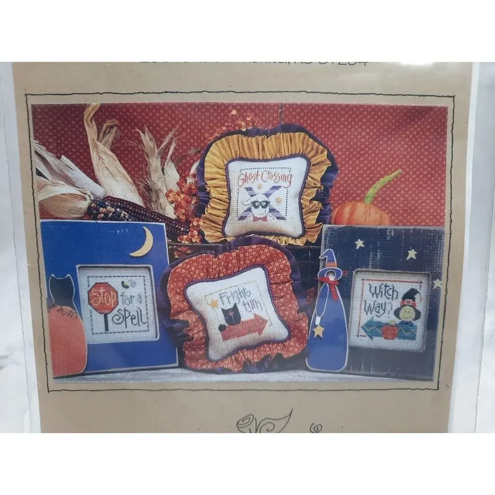 Lizzie Kate Counted Cross Stitch Patterns Halloween Highway 4 Design Charts